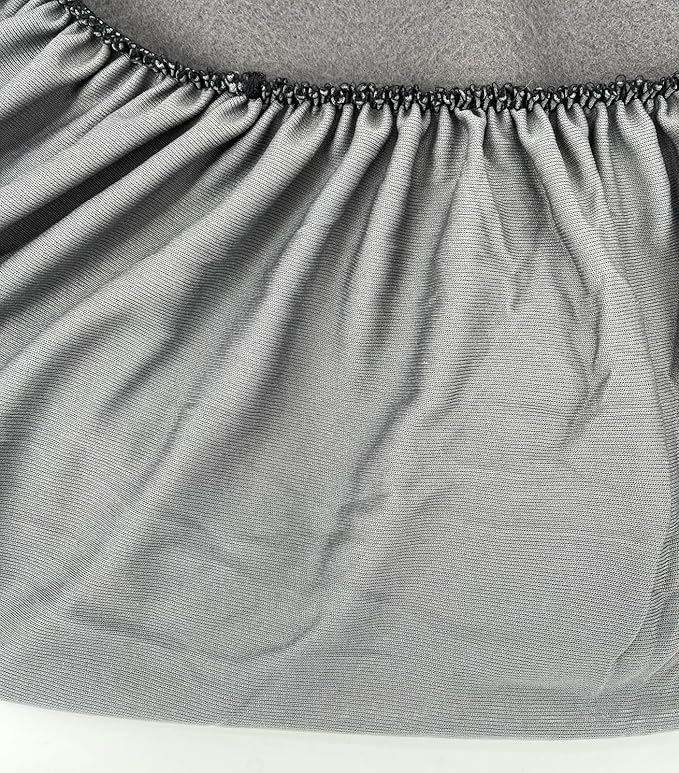 Grey Faux Leather Dog Bed Cover Not Waterproof Hair Resistant 20 x 15 Inch