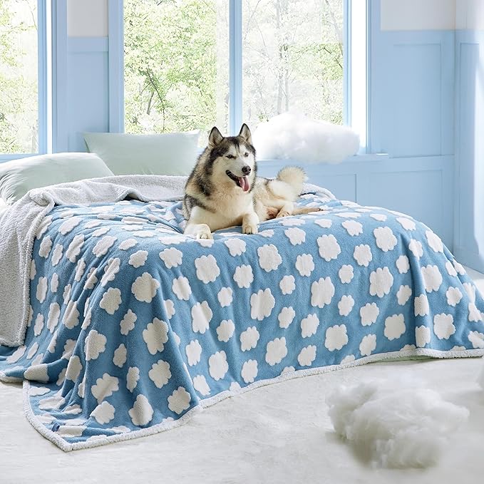 Lesure Waterproof Dog Blanket for Large Dogs 3D Textured