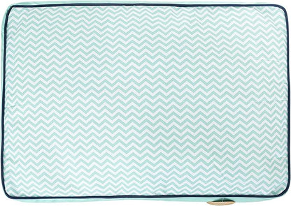 Now House for Pets by Jonathan Adler Teal Chevron Cushion Dog Bed (FF15503)
