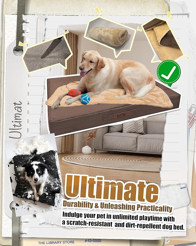 Sytopia Outdoor Dog Beds for for XLarge Sized Dogs with Detachable Blanket