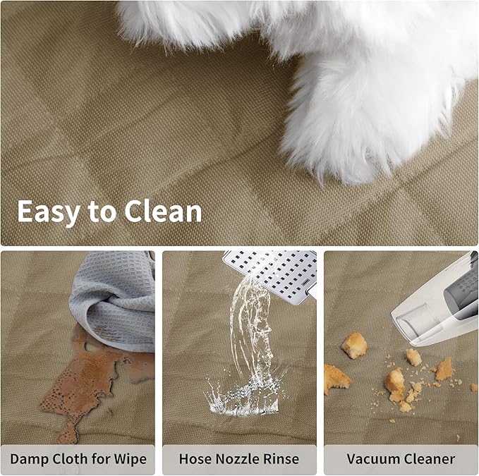 Easy-Going Waterproof Dog Car Seat Cover (59"x63", Camel)