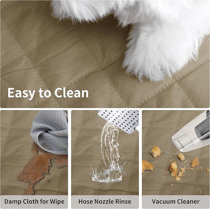 Easy-Going Waterproof Dog Car Seat Cover (59"x63", Camel)