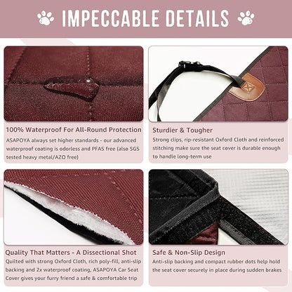 Dog Seat Cover for Cars Trucks SUVs