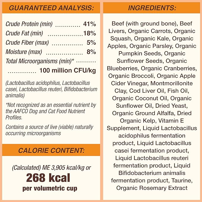 Primal Freeze Dried Dog Food Pronto, Beef; Scoop & Serve, Complete & Balanced Meal; Also Use as Topper or Treat; Premium, Healthy, Grain Free High Protein Raw Dog Food (16 oz, 2-pack)