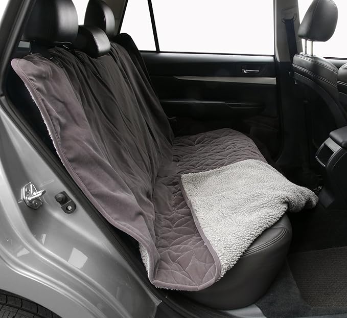 Waterproof Microfiber Zippered Pet Hammock Seat Cover 62“ W 75“