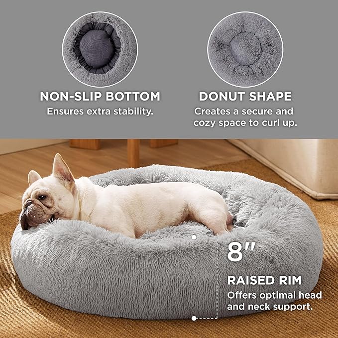 Bedsure Calming Dog Bed for Small Dogs 23 inches 25 lbs