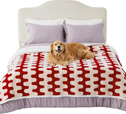 Lesure Waterproof Dog Blanket for Large Dogs 3D Textured