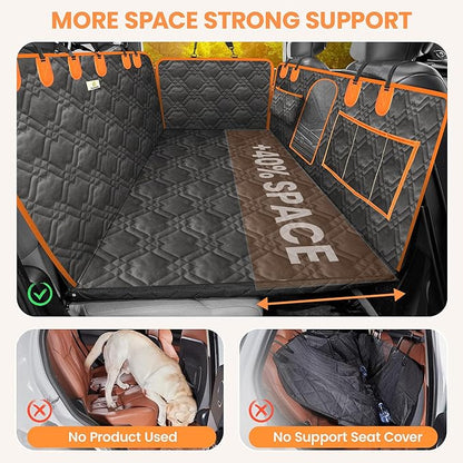 Back Seat Extender for Dogs Hard Bottom