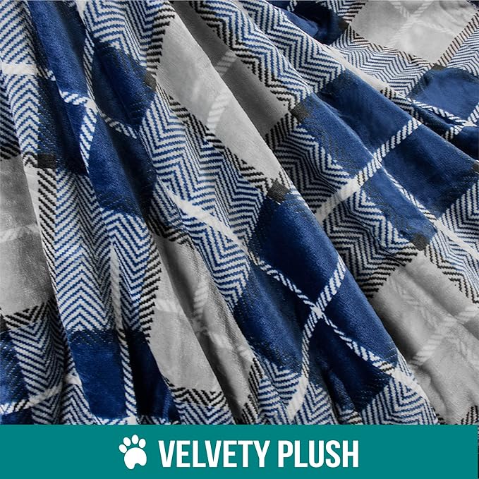PetAmi Waterproof Dog Blanket for Small Medium Dog 29x40 Plaid