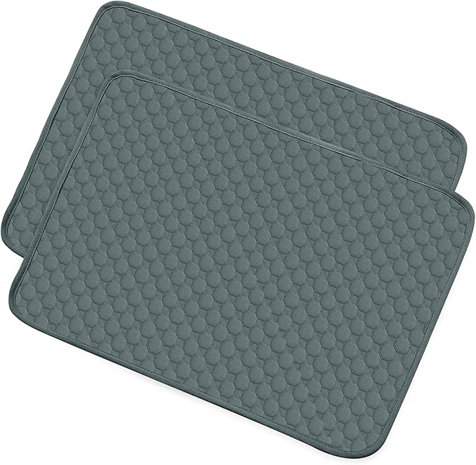 X AUTOHAUX 2 Pcs Dog Seat Cover Reuse 100x70cm Grayblue