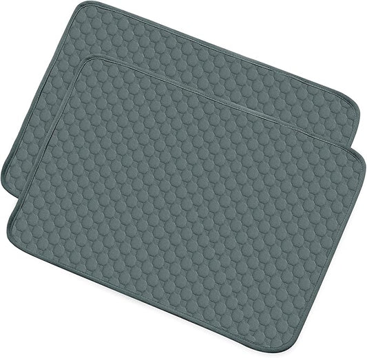 X AUTOHAUX 2 Pcs Dog Seat Cover Reuse 100x70cm Grayblue