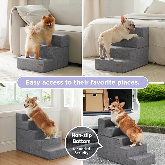 Lesure Dog Stairs for Small Dogs 5 Steps