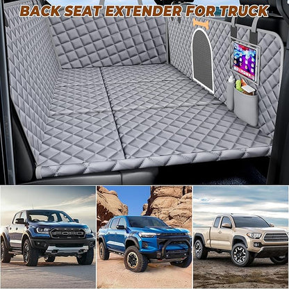 Dog Car Seat Cover for Back Seat Hard Bottom 100% Waterproof,