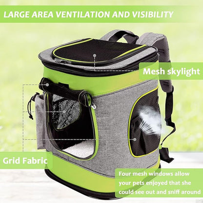 Kritter Planet Pet Carrier Backpack for Dogs and Cats 2 Mesh