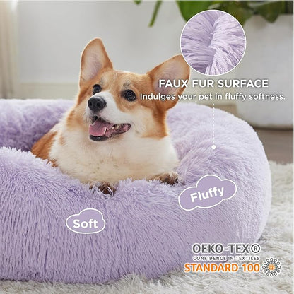 Bedsure Calming Dog Bed for Medium Dogs 30 inches 45 lbs