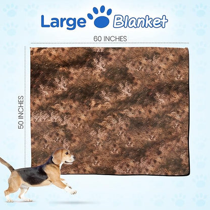PupProtector Waterproof Throw Blanket for Dogs and Cats (60" L 50" W)