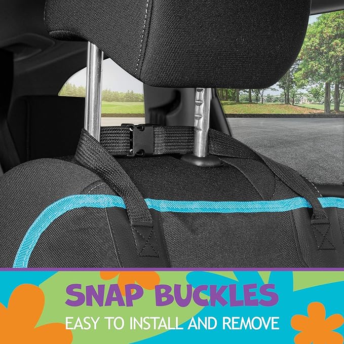 BDK Scooby Doo Dog Car Seat Cover for Front Seat – Dog Seat Protector with Storage Pocket