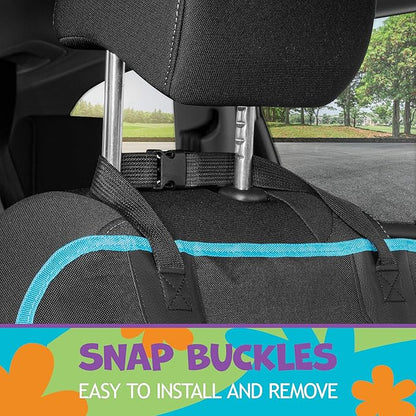 BDK Scooby Doo Dog Car Seat Cover for Front Seat – Dog Seat Protector with Storage Pocket