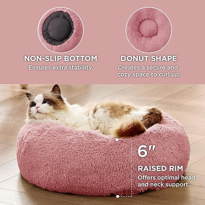 Bedsure Calming Cat Beds for Indoor Cats 20 inches, 15 lbs