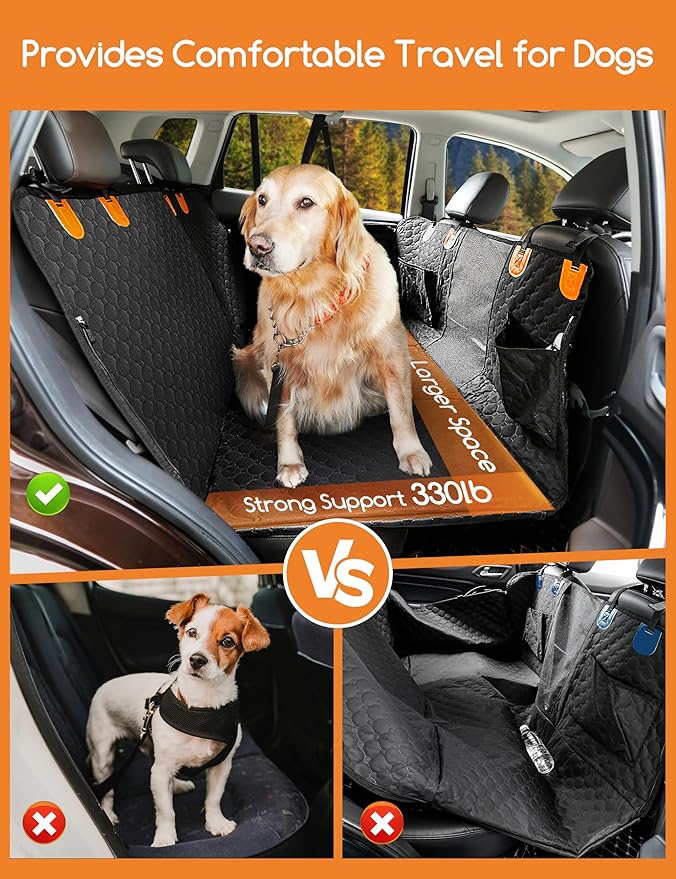 Meowant Dog Car Seat Cover for Back Seat 7 mm 330lbs, Back