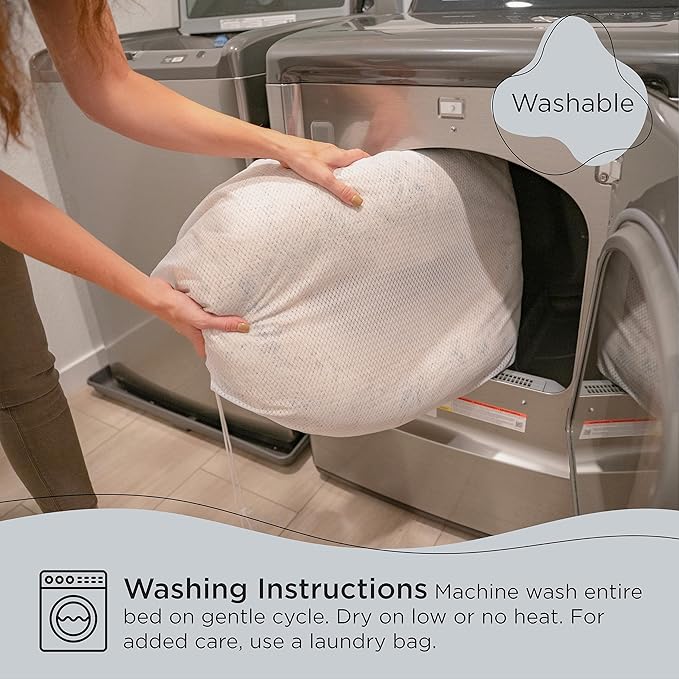 Best Friends by Sheri The Original Calming Donut Cat and Dog Bed in Lux Fur Gray 18"