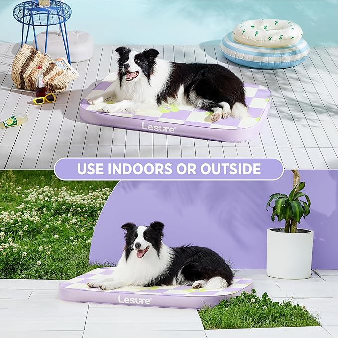 Lesure Inflatable Waterproof Dog Bed for Large Dogs 3 Inch