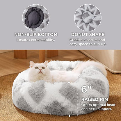 Bedsure Calming Cat Beds for Indoor Cats 20 inches, 15 lbs