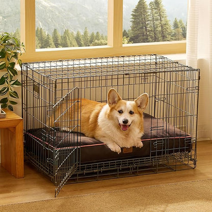 Bedsure Waterproof Dog Beds for Large Dogs 4 inch 80lbs L-Crate
