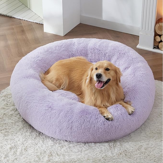 Bedsure Calming Dog Bed for Extra Large Dogs 45 inches 125 lbs