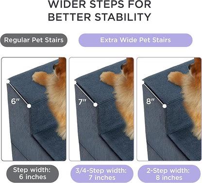 Lesure Dog Stairs for High Beds 3-Steps Dog