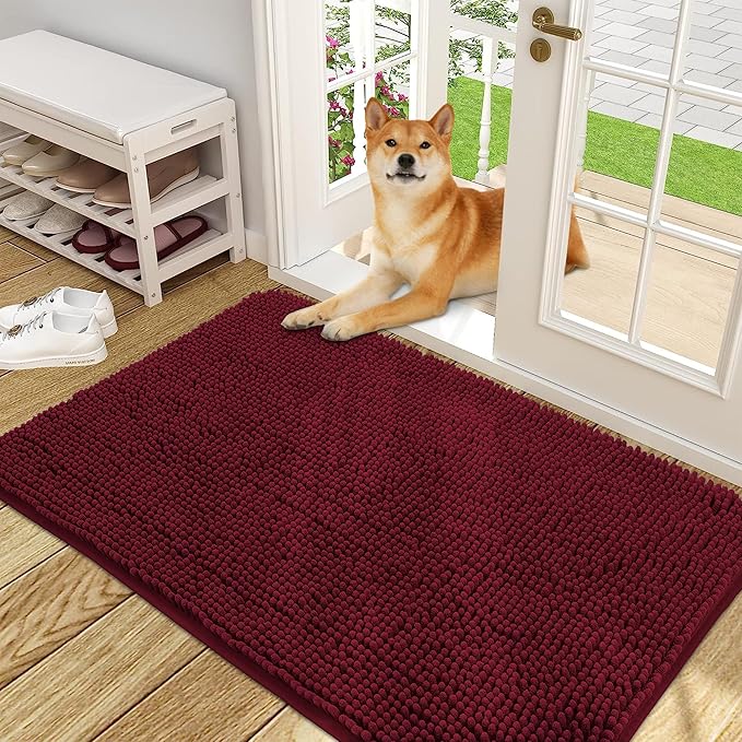 OLANLY Dog Door Mat for Muddy Paws 48x30