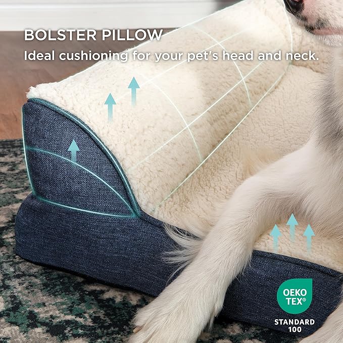 Bedsure Memory Foam Dog Bed for Large Dogs