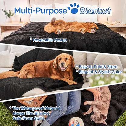 PupProtector Waterproof Throw Blanket for Dogs and Cats (60" L 50" W)
