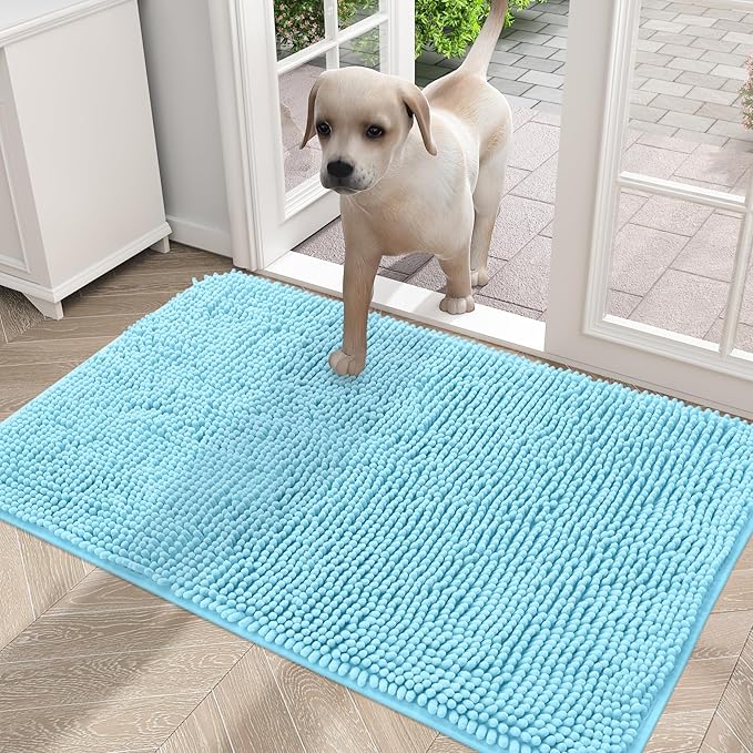 OLANLY Dog Door Mat for Muddy Paws 30x20