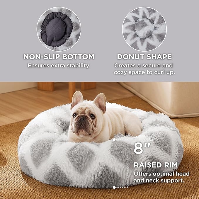 Bedsure Calming Dog Bed for Small Dogs 23 inches 25 lbs