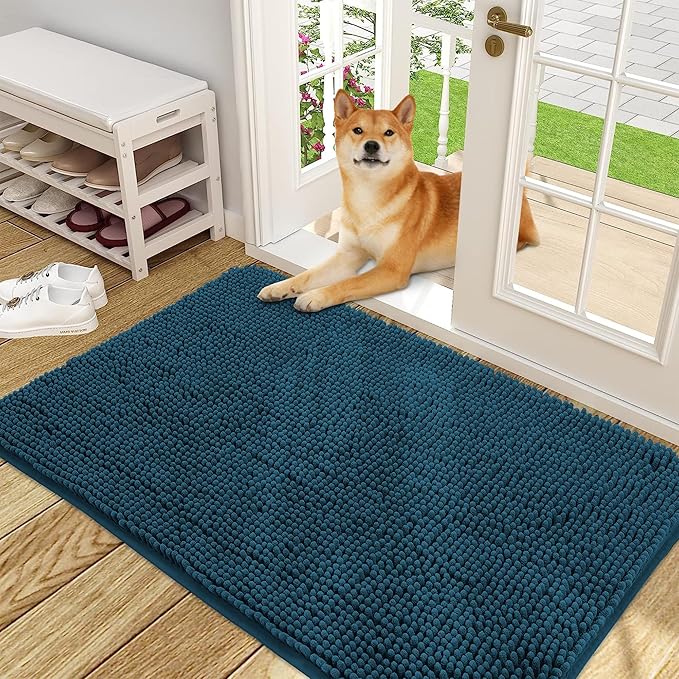 OLANLY Dog Door Mat for Muddy Paws 48x30