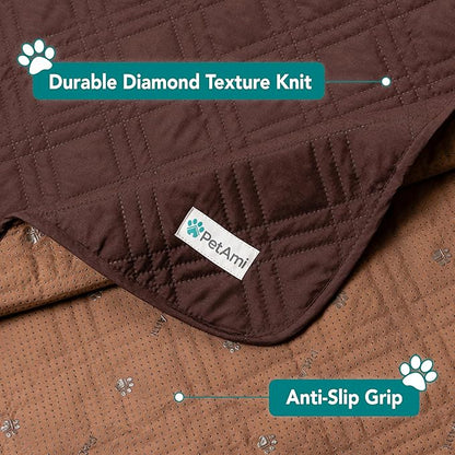PetAmi Waterproof Couch Cover for Dogs 52x82 Brown