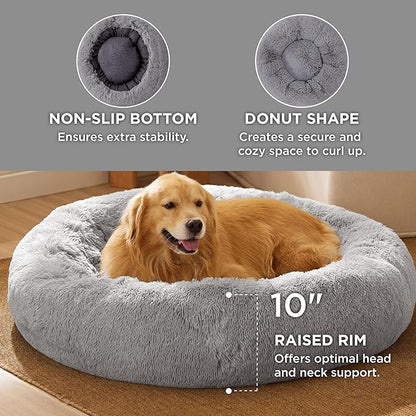 Bedsure Calming Dog Bed for Extra Large Dogs 45 inches 125 lbs