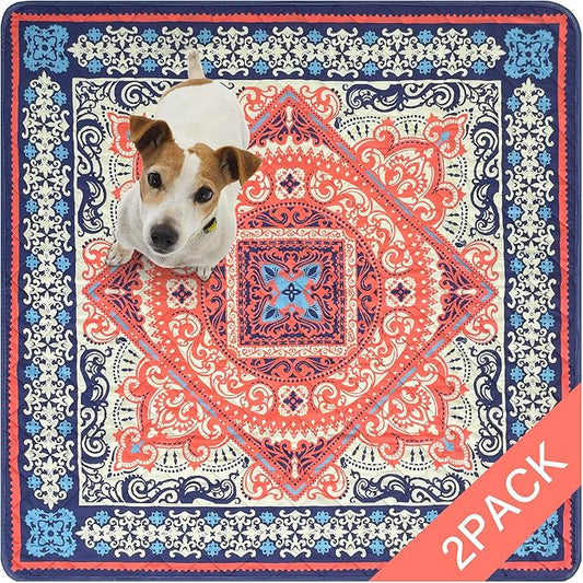 Washable Pee Pads for Dogs- 2 Packs Super 100% Waterproof 48''x48''