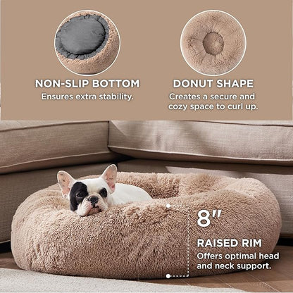 Bedsure Calming Dog Bed for Medium Dogs 30 inches 45 lbs