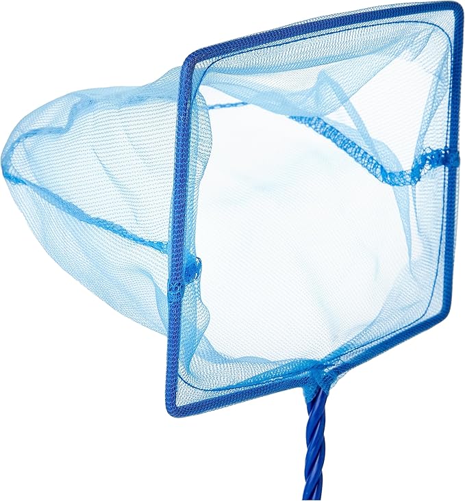 Marina Blue Fine Nylon Net with Handle, Aquarium Maintenance Tool, Blue