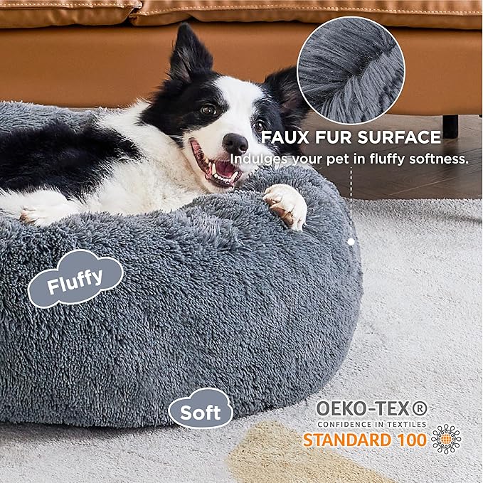 Bedsure Calming Dog Bed for Large Dogs 36 inches 100 lbs