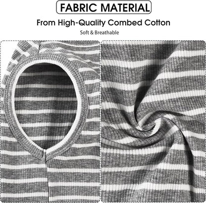 Koneseve Dog Shirt Vest Lightweight Stretchy Dog T-Shirts 2 Pack 2XL ]