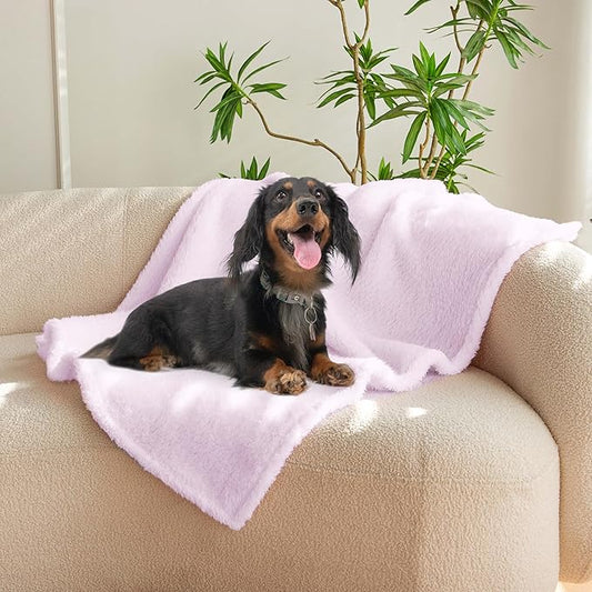 PETHUR Super Soft Dog Blankets for Medium Dogs 29"x40", Purple