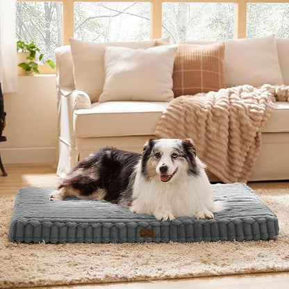 Bedsure Orthopedic Dog Bed for Large Dogs (44x32, Warm