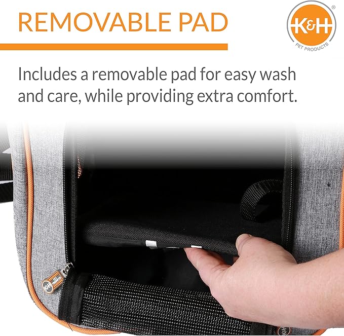 K&H Pet Products Should Sling Pet Carrier Gray (12" x 10" x 13")