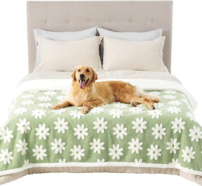 Lesure Waterproof Dog Blanket for Large Dogs 3D Textured