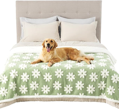 Lesure Waterproof Dog Blanket for Large Dogs 3D Textured