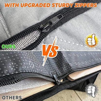 XL Dog Car Back Seat Cover for Trucks 6 Foldable F150 RAM 1500, Silverado,