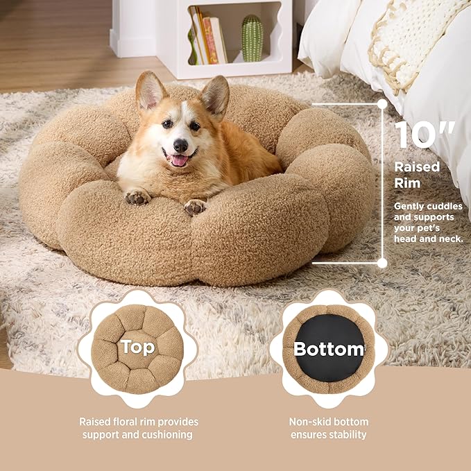 Lesure Calming Large Dog Bed 100 lbs, 36"